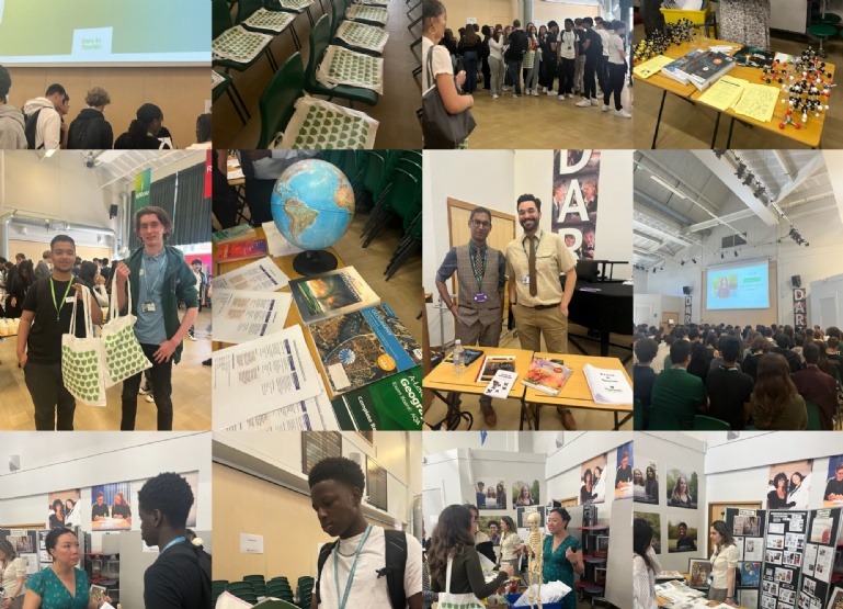 Students and staff enjoying year 12 taster day