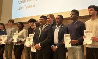 Students at High achievers Evening