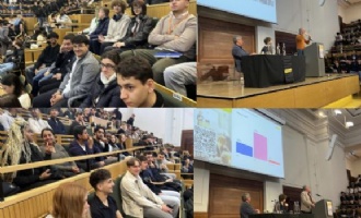 students at economics conference
